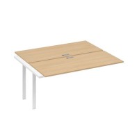 А4 Б1 175-1 НД (Натуральный дуб/Белый) Секция станции на металлокаркасе UNO 2х160