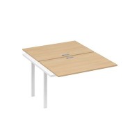 А4 Б1 176-1 НД (Натуральный дуб/Белый) Секция станции на металлокаркасе UNO 2х120