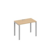 А4 С1 002 НД (Натуральный дуб/Серый) Стол письменный на металлокаркасе UNO