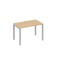 А4 С1 013 НД (Натуральный дуб/Серый) Стол письменный на металлокаркасе UNO
