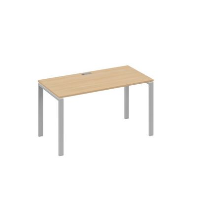 А4 С1 014 НД (Натуральный дуб/Серый) Стол письменный на металлокаркасе UNO
