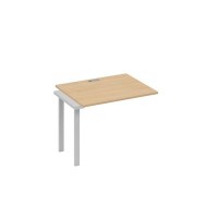 А4 С1 022-1 НД (Натуральный дуб/Серый) Секция стола 100 рабочей станции на каркасе UNO