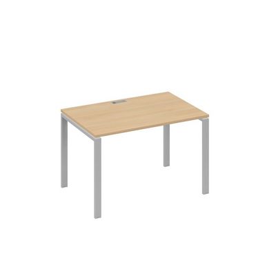 А4 С1 023 НД (Натуральный дуб/Серый) Стол письменный на металлокаркасе UNO