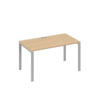 А4 С1 024 НД (Натуральный дуб/Серый) Стол письменный на металлокаркасе UNO