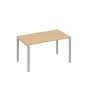 А4 С1 024 НД (Натуральный дуб/Серый) Стол письменный на металлокаркасе UNO