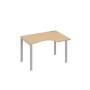 А4 С1 042 НД (Натуральный дуб/Серый) Стол эргономичный правый "Классика" на металлокаркасе UNO