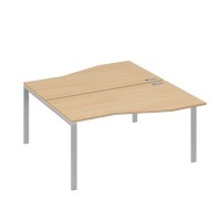 А4 С1 191 НД (Натуральный дуб/Серый) Рабочая станция каркас UNO столы 2х160 Техно
