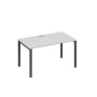 А4 А1 024 СЕ (Серый/Антрацит) Стол письменный на металлокаркасе UNO