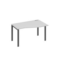 А4 А1 064 СЕ (Серый/Антрацит) Стол эргономичный правый "Техно" на металлокаркасе UNO