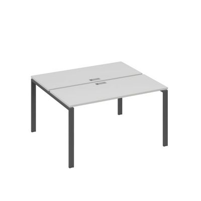 А4 А1 171 СЕ (Серый/Антрацит) Рабочая станция на каркасе UNO столы 2х140