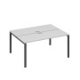 А4 А1 172 СЕ (Серый/Антрацит) Рабочая станция на каркасе UNO столы 2х160