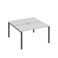 А4 А1 174 СЕ (Серый/Антрацит) Рабочая станция на каркасе UNO столы 2х140