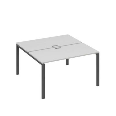 А4 А1 174 СЕ (Серый/Антрацит) Рабочая станция на каркасе UNO столы 2х140