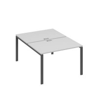 А4 А1 176 СЕ (Серый/Антрацит) Рабочая станция на каркасе UNO столы 2х120