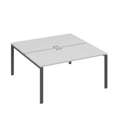 А4 А1 178 СЕ (Серый/Антрацит) Рабочая станция на каркасе UNO столы 2х160