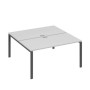 А4 А1 178 СЕ (Серый/Антрацит) Рабочая станция на каркасе UNO столы 2х160