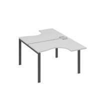 А4 А1 180 СЕ (Серый/Антрацит) Рабочая станция опоры UNO столы 2х120 Классика