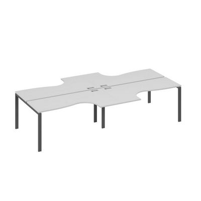 А4 А1 182-2 СЕ (Серый/Антрацит) Рабочая станция UNO столы 4х160 Классика