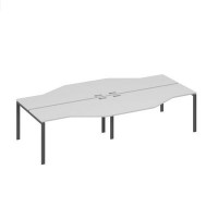 А4 А1 191-2 СЕ (Серый/Антрацит) Рабочая станция 4х160 столы Техно каркас UNO