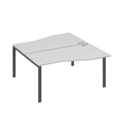 А4 А1 191 СЕ (Серый/Антрацит) Рабочая станция каркас UNO столы 2х160 Техно
