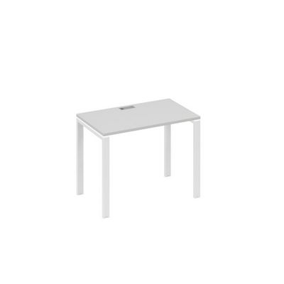 А4 Б1 002 СЕ (Серый/Белый) Стол письменный на металлокаркасе UNO