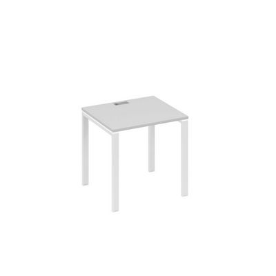 А4 Б1 011 СЕ (Серый/Белый) Стол письменный на металлокаркасе UNO