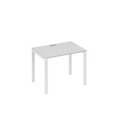 А4 Б1 012 СЕ (Серый/Белый) Стол письменный на металлокаркасе UNO