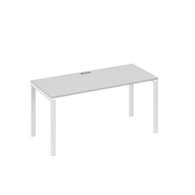 А4 Б1 015 СЕ (Серый/Белый) Стол письменный на металлокаркасе UNO