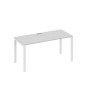 А4 Б1 015 СЕ (Серый/Белый) Стол письменный на металлокаркасе UNO