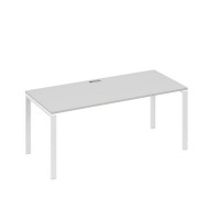 А4 Б1 026 СЕ (Серый/Белый) Стол письменный на металлокаркасе UNO