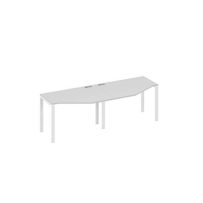 А4 Б1 051-2 СЕ (Серый/Белый) Рабочая станция опоры UNO столы Техно 2х120