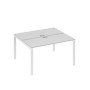 А4 Б1 171 СЕ (Серый/Белый) Рабочая станция на каркасе UNO столы 2х140