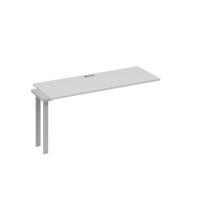 А4 С1 005-1 СЕ (Серый/Серый) Секция стола 160 рабочей станции на каркасе UNO