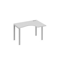 А4 С1 032 СЕ (Серый/Серый) Стол эргономичный правый "Классика" на металлокаркасе UNO
