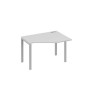 А4 С1 052 СЕ (Серый/Серый) Стол эргономичный правый "Техно" на металлокаркасе UNO