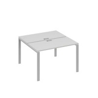А4 С1 170 СЕ (Серый/Серый) Рабочая станция на каркасе UNO столы 2х120