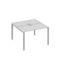А4 С1 170 СЕ (Серый/Серый) Рабочая станция на каркасе UNO столы 2х120