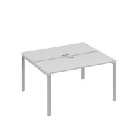 А4 С1 171 СЕ (Серый/Серый) Рабочая станция на каркасе UNO столы 2х140