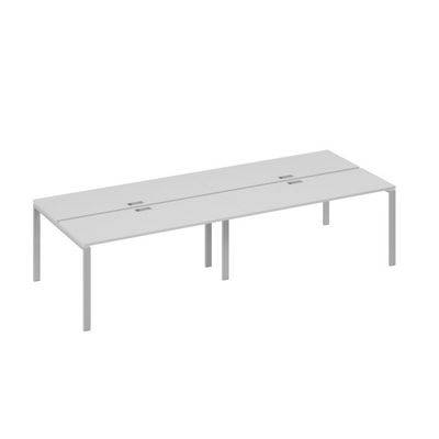 А4 С1 172-2 СЕ (Серый/Серый) Станция 4х160 рабочая с металлокаркасом UNO