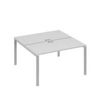 А4 С1 174 СЕ (Серый/Серый) Рабочая станция на каркасе UNO столы 2х140