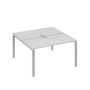 А4 С1 174 СЕ (Серый/Серый) Рабочая станция на каркасе UNO столы 2х140