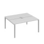 А4 С1 175 СЕ (Серый/Серый) Рабочая станция на каркасе UNO столы 2х160