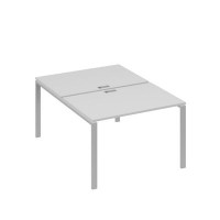 А4 С1 176 СЕ (Серый/Серый) Рабочая станция на каркасе UNO столы 2х120