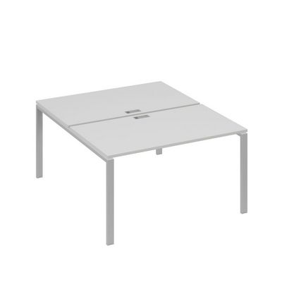 А4 С1 177 СЕ (Серый/Серый) Рабочая станция на каркасе UNO столы 2х140