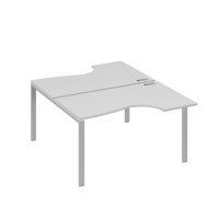 А4 С1 184 СЕ (Серый/Серый) Рабочая станция опоры UNO столы 2х140 Классика