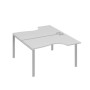 А4 С1 184 СЕ (Серый/Серый) Рабочая станция опоры UNO столы 2х140 Классика