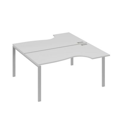 А4 С1 185 СЕ (Серый/Серый) Рабочая станция опоры UNO столы 2х160 Классика