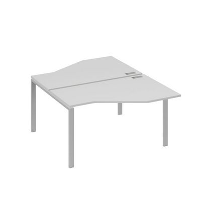 А4 С1 187 СЕ (Серый/Серый) Рабочая станция опоры UNO со столами Техно 2х140