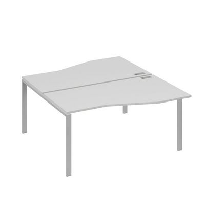 А4 С1 191 СЕ (Серый/Серый) Рабочая станция каркас UNO столы 2х160 Техно