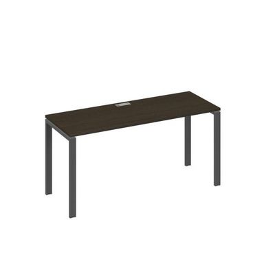 А4 А1 005 ВТ (Венге темный/Антрацит) Стол письменный на металлокаркасе UNO